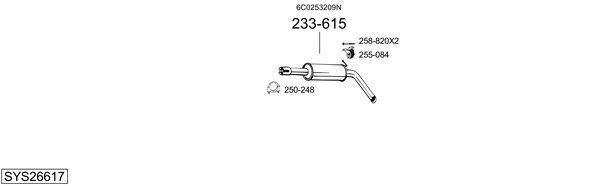 Sistema de gases de escape Skoda FABIA III Estate
