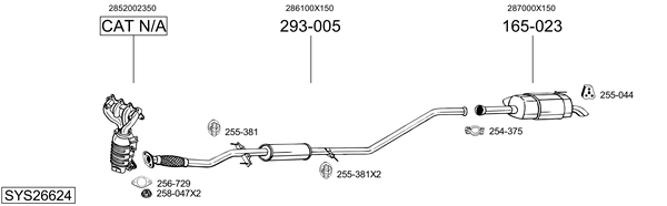 Sistema de gases de escape Hyundai i10 I