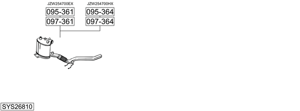 Sistema de gases de escape Audi A3 Sportback