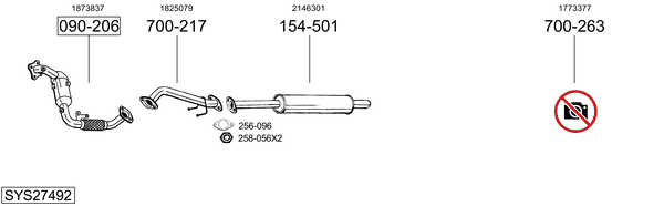 Sistema de gases de escape Ford GRAND C-MAX Van