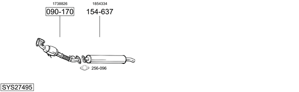 Sistema de gases de escape Ford GRAND C-MAX Van