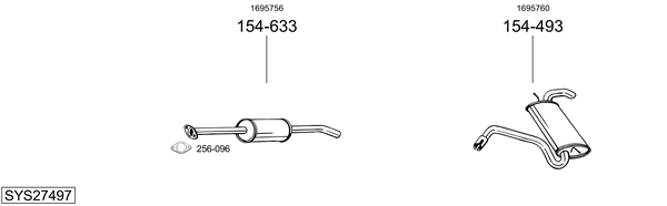 Sistema de gases de escape Ford GRAND C-MAX Van