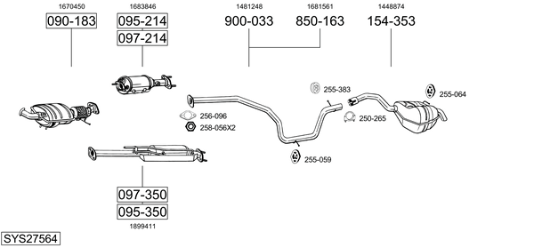 Sistema de gases de escape Ford S-MAX VAN