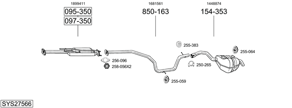 Sistema de gases de escape Ford S-MAX VAN