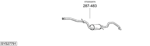 Sistema de gases de escape Vw TOURAN VAN