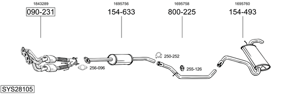 Sistema de gases de escape Ford C-MAX II