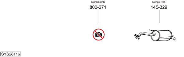 Sistema de gases de escape Nissan NOTE