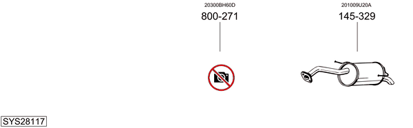 Sistema de gases de escape Nissan NOTE VAN