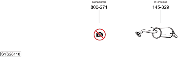 Sistema de gases de escape Nissan NOTE