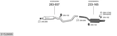 Sistema de gases de escape Vw PASSAT CC B6
