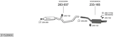 Sistema de gases de escape Vw PASSAT CC B6