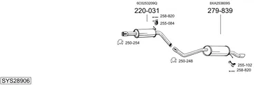 Sistema de gases de escape Audi A1