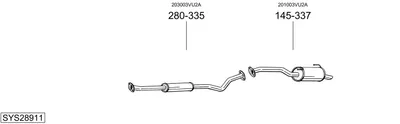 Sistema de gases de escape Nissan NOTE