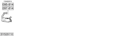 Sistema de gases de escape Mercedes-Benz CITAN MPV
