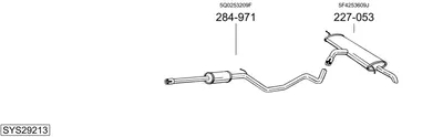 Sistema de gases de escape Seat LEON Hatchback Van