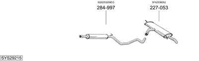 Sistema de gases de escape Seat LEON SC