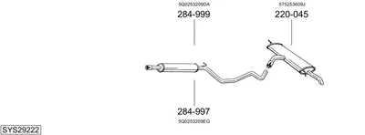 Sistema de gases de escape Vw GOLF VII