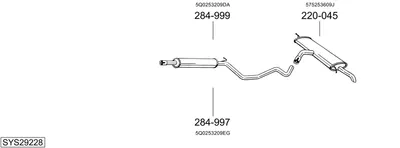 Sistema de gases de escape Vw GOLF VII