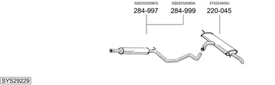 Sistema de gases de escape Vw GOLF VII