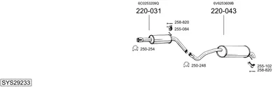 Sistema de gases de escape Seat IBIZA IV