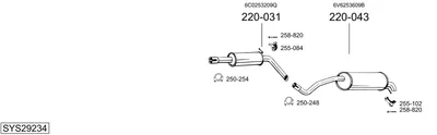 Sistema de gases de escape Seat IBIZA IV SC