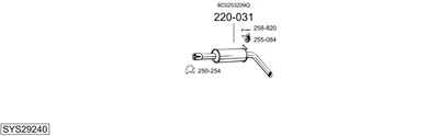 Sistema de gases de escape Vw POLO V