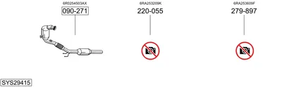 Sistema de gases de escape Skoda RAPID Spaceback