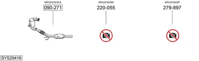 Sistema de gases de escape Skoda RAPID Spaceback