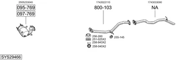 Sistema de gases de escape Toyota AURIS