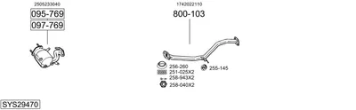 Sistema de gases de escape Toyota COROLLA Saloon