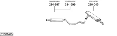 Sistema de gases de escape Vw GOLF VII