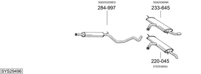 Sistema de gases de escape Vw GOLF SPORTSVAN VII