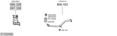 Sistema de gases de escape Toyota COROLLA Saloon