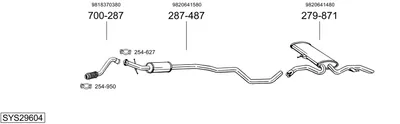Sistema de gases de escape Opel GRANDLAND / GRANDLAND X