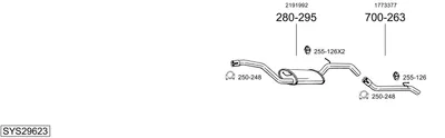 Sistema de gases de escape Ford C-MAX II