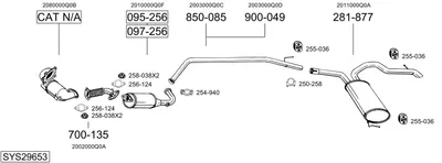 Sistema de gases de escape Nissan PRIMASTAR Platform/Chassis