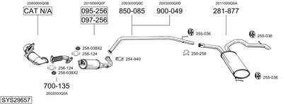 Sistema de gases de escape Nissan PRIMASTAR Van
