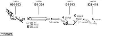Sistema de gases de escape Ford FOCUS II