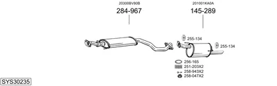 Sistema de gases de escape Nissan JUKE