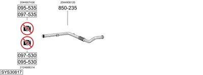 Sistema de gases de escape Mercedes-Benz E-CLASS