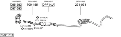 Sistema de gases de escape Kia CEE'D Hatchback