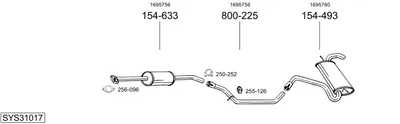 Sistema de gases de escape Ford C-MAX II