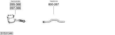 Sistema de gases de escape Seat ALHAMBRA VAN