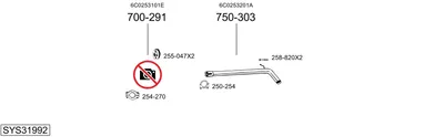 Sistema de gases de escape Skoda FABIA III Praktik