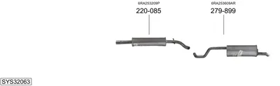 Sistema de gases de escape Seat TOLEDO IV