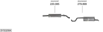 Sistema de gases de escape Seat TOLEDO IV