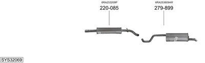 Sistema de gases de escape Skoda RAPID