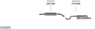 Sistema de gases de escape Skoda RAPID