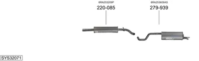 Sistema de gases de escape Skoda RAPID Spaceback