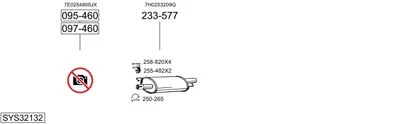Sistema de gases de escape Vw TRANSPORTER T5 Bus